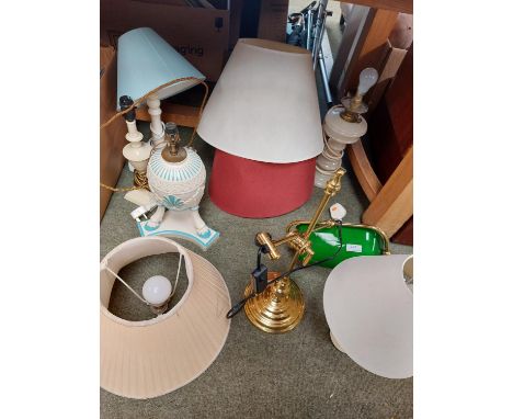 a quantity of desk lamps and lighting 