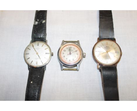 Three various vintage wristwatches including Rotary, Systema and Roamer (3)