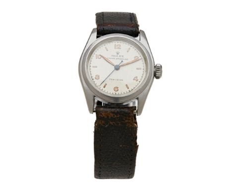 ROLEX - A gentleman's stainless steel cased wristwatch  Oyster Speed King, stainless steel case, baton and Arabic indicators,
