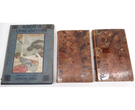 Rubaiyat of Omar Khayyam, Rendered into English Vaerse by Edward Fitzgerald with Illustrations by Edmund Dulac tipped in with