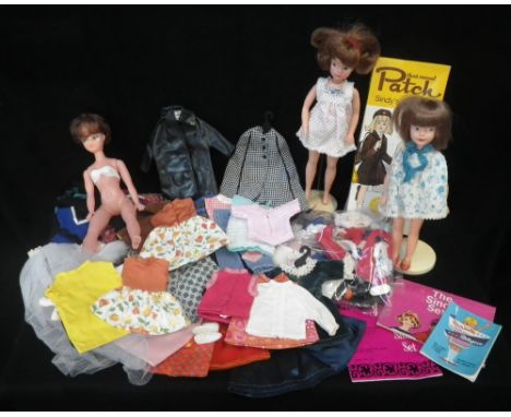 SINDY BY PEDIGREE: A VINTAGE SINDY DOLL, A 'Patch' (Sindy's Little Sister) doll, with original box, together with a large col