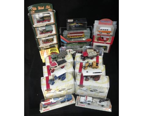 MATCHBOX COLLECTIBLES: 'THE SHOWMAN'S ENGINE' and five similar steam vehicles (boxed) and a collection of model vehicles, mai