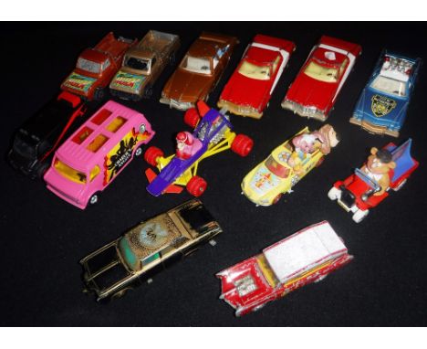 CORGI: A COLLECTION OF TV RELATED VEHICLES to include 'The Magic Roundabout Citroen', two 'Starsky & Hutch Ford Gran Torinos'