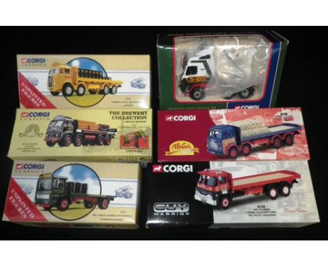 CORGI: CORGI CLASSICS, 'AN AEC 4 WHEEL FLATBED WITH BARRELS FEDERATION BREWERY' (Model 97370), 'Atkinson 8 wheel rigid with c