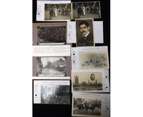 POOLE AND POLITICAL INTEREST, A COLLECTION OF POSTCARDS to include 'Guildhall Election results 1929', 'A Suffragette Scene at