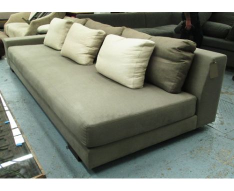 CHRISTIAN LIAGRE AUGUSTIN SOFA, 300cm L x 120cm D x 86cm H. (marks and faded fabric)