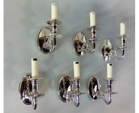 A collection of Christopher Wray lighting to include six wall sconces, together with further glass and gilt hanging ceiling l