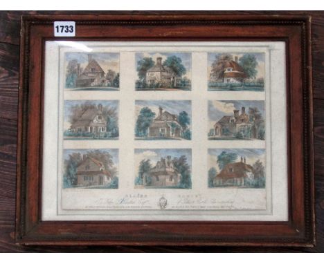 A collection of 19th century and later engravings and etchings of mainly topographical subjects including a London street sce