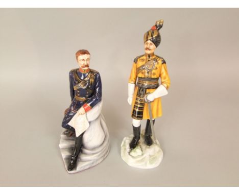 Two Michael Sutty ceramic figures of military characters - Skinners Horse, model number 17, 31cm tall approx and 14th Bengal 