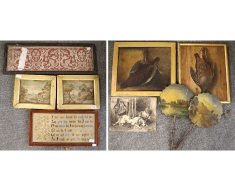 Still Life of Dead Game on board in a gilt frame, inscribed to the reverse 'Marion Gosling, Ecclesfield, Ashford', another si