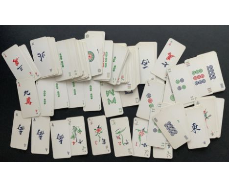 VINTAGE CHINESE MAHJONG PLAYING CARDS (144)