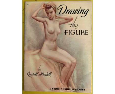 VINTAGE MAGAZINE DRAWING A FIGURE BY RUSSELL IREDELL
