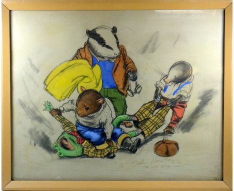After John Worsley (contemporary) ?Wind in the Willow?, limited edition colour lithograph no. 9/13, 50 x 73cm, together with 