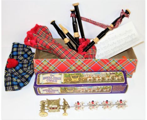 A Crescent Toy Co Ltd model of the Royal State Coach, in original box, two Royal related jigsaws and 3 further jigsaws (all u