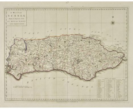 Harrison (John). Maps of the English Counties, with the subdivisions of Hundreds, Wapontakes, Lathes, Wards, Divisions &amp;c