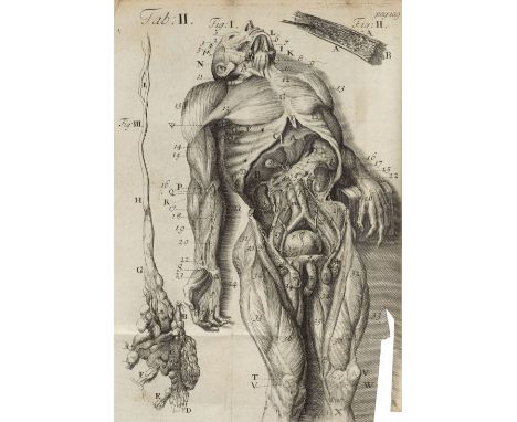 Drake (James). Anthropologia Nova; or, a New System of Anatomy, volume 1 only [of 2], 1st edition, London: for Sam. Smith and