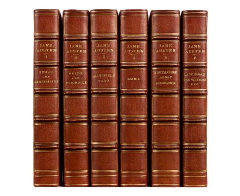 Austen (Jane). Works, 6 volumes, Steventon Edition, London: Richard Bentley &amp; Son, 1882, half-titles, engraved frontispie