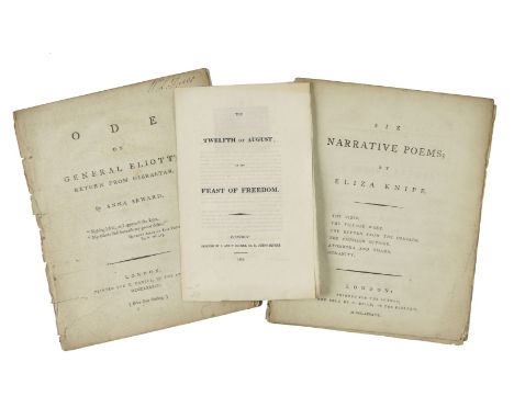 [Cobbold, Elizabeth]. Six Narrative Poems; by Eliza Knipe. The Vizir. The Village Wake. The Return from the Crusade. The Prus