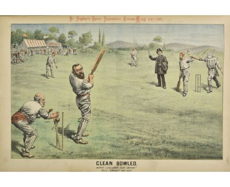 Merry (Tom, pseud William Mecham , caricaturist). St Stephens Review, 1885 - 1889, 103 colour and two-tone lithographic polit