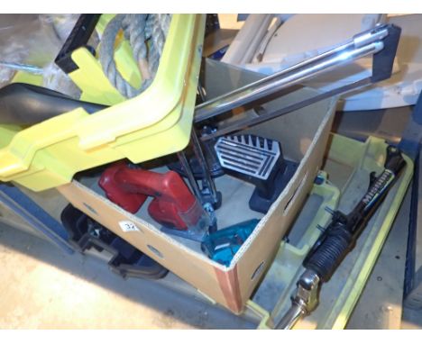 Assorted tools tool tidy bike forks etc