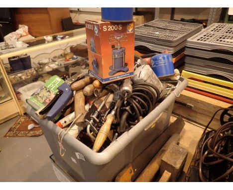 Box of mixed tools