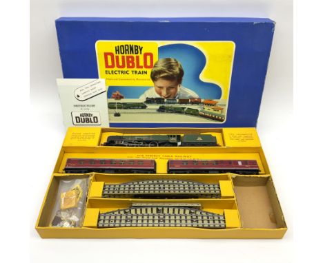 Hornby Dublo - three-rail set P22 'The Royal Scot' passenger train set with Duchess Class 4-6-2 locomotive 'Duchess of Montro