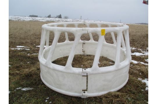 Poly Round Bale Feeder White