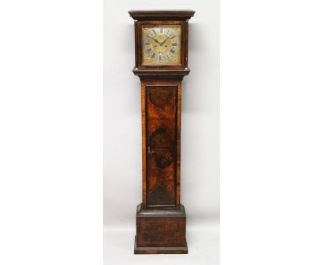 A GOOD GEORGE II WALNUT LONGCASE CLOCK by ROBERT COSTER, NEWBURY, CIRCA. 1725, eight day five pillar movement, 11-inch dial, 