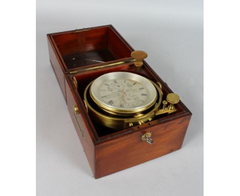 A SUPERB RARE TWO DAY BOXED CHRONOMETER by first firm of their day, VICTOR KULLBERG, Maker to the Admiralty, THE INDIAN AND I