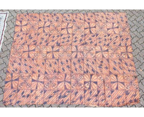 A LARGE FINE FIJIAN MASI, TAPA, 19TH/20TH CENTURY BARK CLOTH Tapa, Bark that has been softened through a process of soaking a