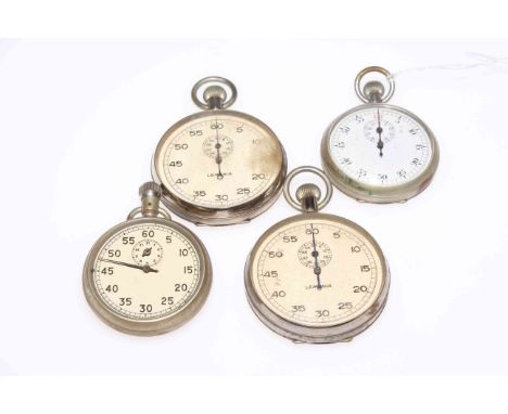 Two vintage Lemania stop watches and two others (4).