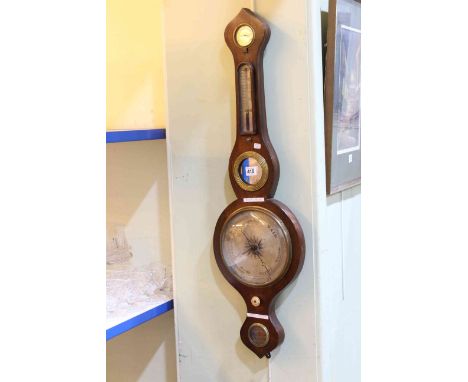 19th Century rosewood banjo barometer, Harrison, D'ton.