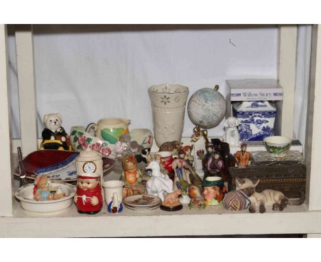 Collection of Goebel ladies, Hummel, Maling, Ringtons, Eddie Stobart, Royal Worcester, globe, etc.