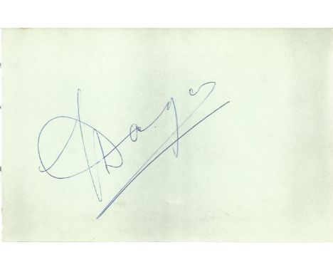 Lonnie Donegan vintage autograph album page with unsigned b/w photo. Good condition 