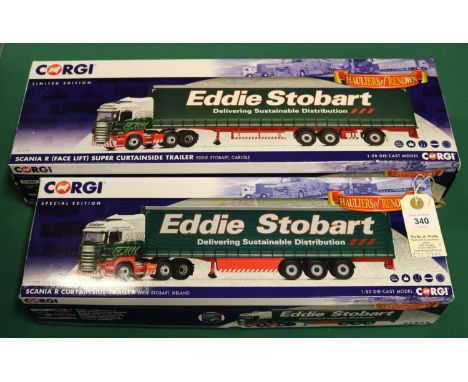 2 modern Corgi Limited Edition/Special Edition "Hauliers of Renown" series articulated trucks. A Scania R (Facelift) Super Cu