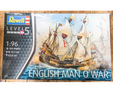 Revell 1:96 scale model kit,  Level 5. English Man of War, Contains 394 parts. As new and unopened. From a closed down Model 