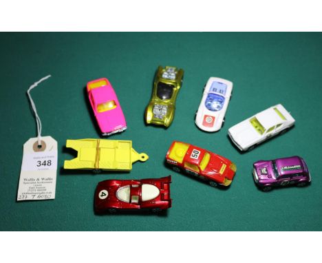 Corgi Rockets, Juniors and Hotwheels redline. Lot Contains, Corgi juniors, Ferrari 512S, Austin Healey Le Mans Sprite, B.V.R.