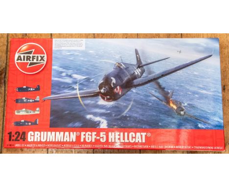 Airfix 1:24 scale, Gruman F6F-5 Hellcat model kit. As new and unopened. From a closed down Model shop. VGC - MINT £60 - £80. 