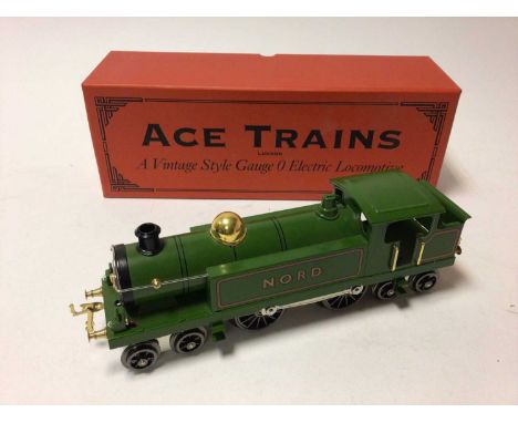 Ace Trains O gauge Vintage Style 4-4-4 Tank Electric locomotive Nord green livery, in original box