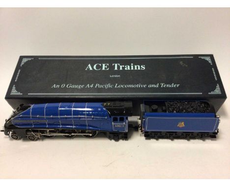 Ace Trains O gauge BR blue 4-6-2 A4 Pacific Locomotive 'Dominion of New Zealand' and tender 60013, in original box