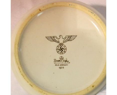 Third Reich Army ceramic mug, dated 1939. P&amp;P Group 2 (£18+VAT for the first lot and £3+VAT for subsequent lots) 