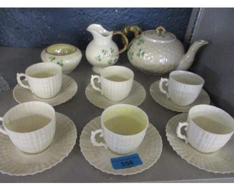 A Beleek tea service 