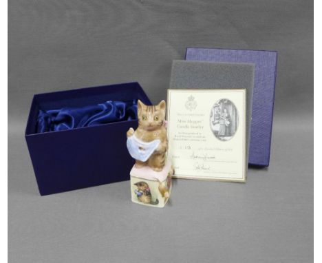 Royal Worcester limited edition Miss Moppet candle snuffer, No. 113 / 500, boxed&nbsp;