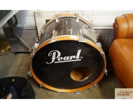 A Pearl base drum