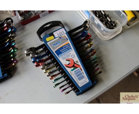 A Draper 13 piece combination spanner set
