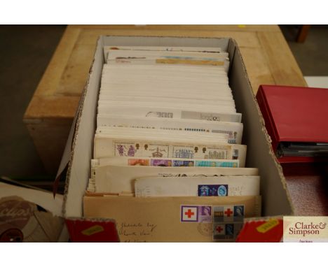 A box of Great Britain First Day covers