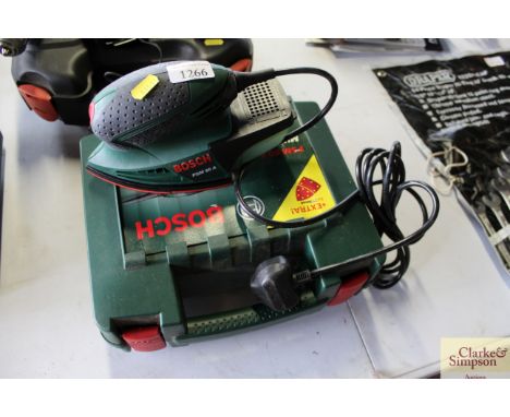 An as new Bosch orbital sander in case
