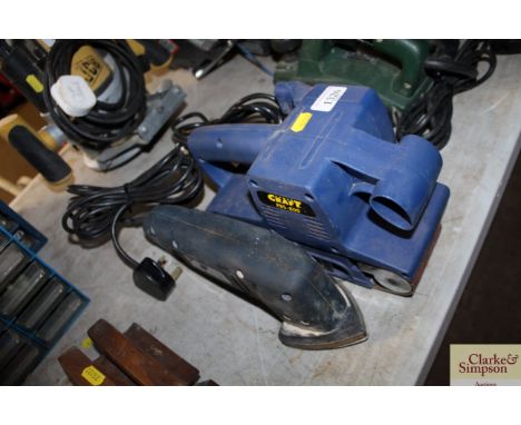 A Craft belt sander and a Rally detail sander
