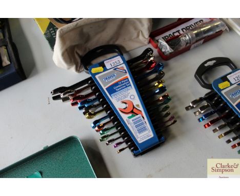 A Draper 13 piece combination spanner set