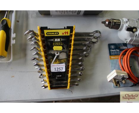 A Stanley combination spanner set